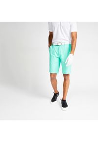 INESIS - Spodnie do golfa WW500 męskie. Kolor: zielony. Materiał: poliester, poliamid, materiał, elastan. Sport: golf #1