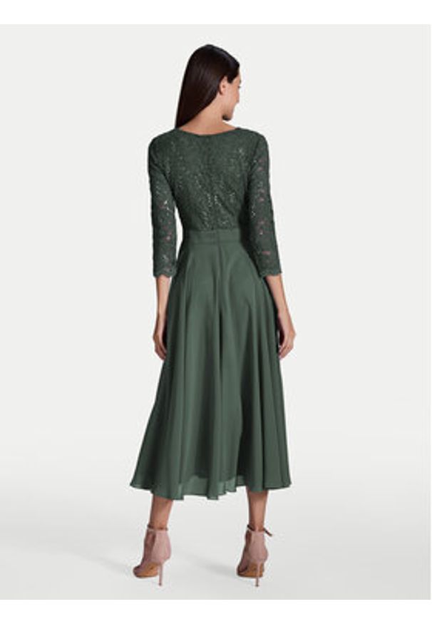 Swing Sukienka koktajlowa 5AE29100 Zielony Regular Fit. Kolor: zielony. Materiał: syntetyk. Styl: wizytowy
