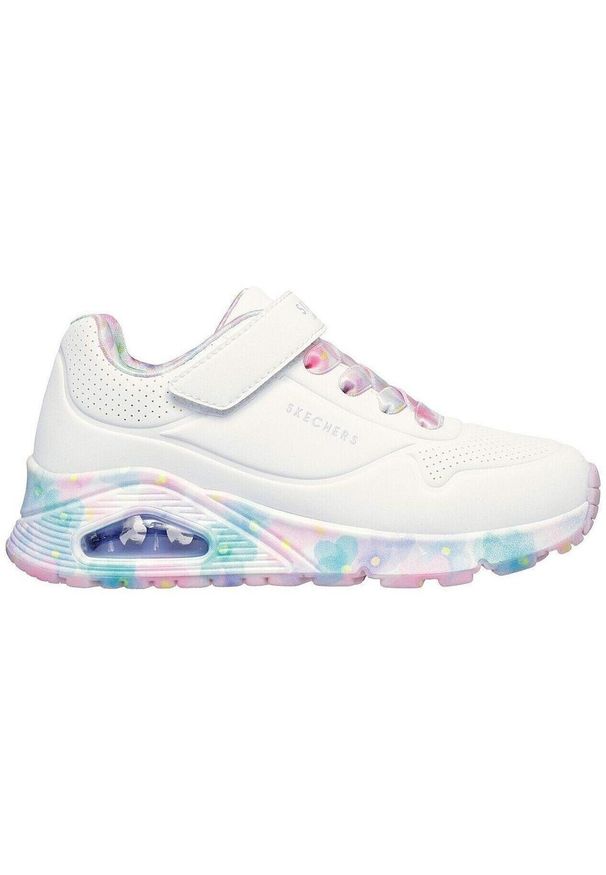 skechers - Adidasy Skechers Uno Gen1 - Fresh Blo, Dzieci. Kolor: biały. Materiał: materiał, syntetyk