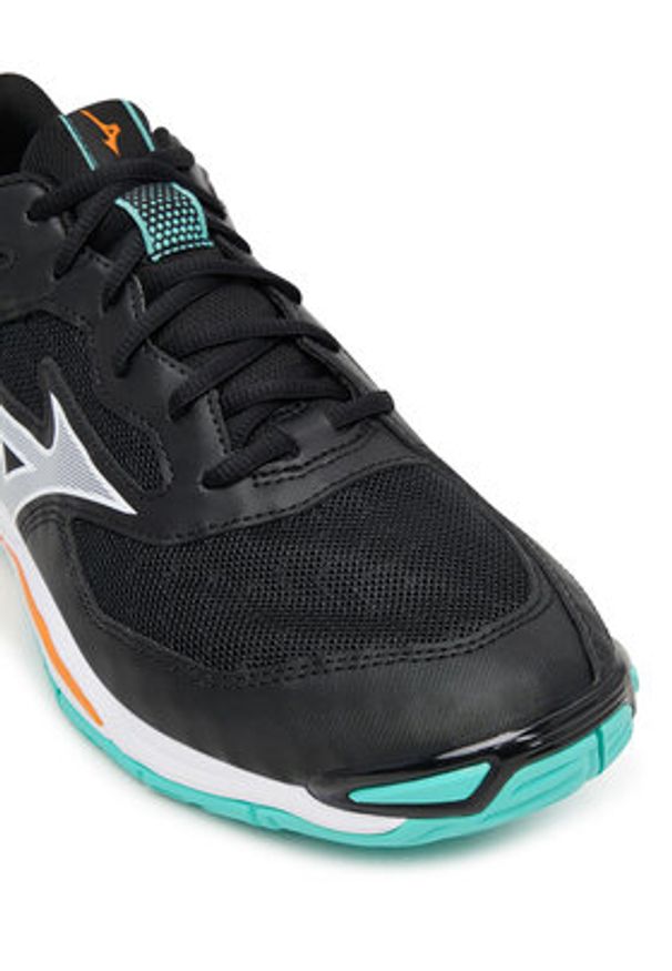 Mizuno Buty halowe Wave Phantom 3 X1GA2260 Czarny. Kolor: czarny. Materiał: skóra. Model: Mizuno Wave
