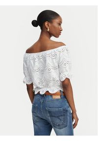 Guess Bluzka W6GP47 K3336 Biały Regular Fit. Kolor: biały. Materiał: bawełna #2