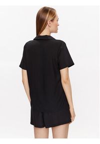 Calvin Klein Underwear Piżama 000QS6967E Czarny Regular Fit. Kolor: czarny. Materiał: wiskoza