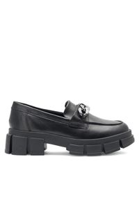 Badura Loafersy SARA CI12-9092-01A Czarny. Kolor: czarny. Materiał: skóra