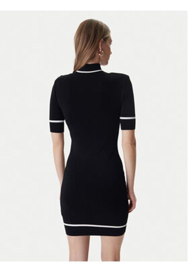 Marciano Guess Sukienka dzianinowa 6RGK24 5905Z Czarny Classic Fit. Kolor: czarny. Materiał: wiskoza