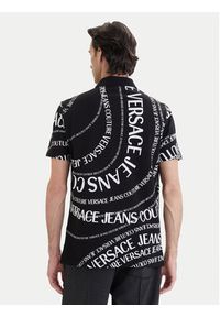 Versace Jeans Couture Polo 80GAG6R0 JS556 Czarny Regular Fit. Typ kołnierza: polo. Kolor: czarny. Materiał: bawełna #3
