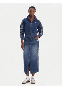 Adidas - adidas Kurtka jeansowa Firebird KD2913 Niebieski Regular Fit. Kolor: niebieski. Materiał: bawełna #5
