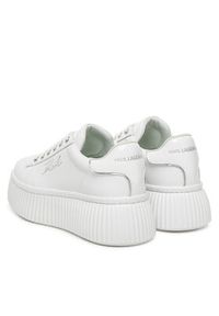 Karl Lagerfeld - KARL LAGERFELD Sneakersy KL42318E Biały. Kolor: biały. Materiał: skóra