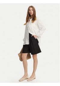 Weekend Max Mara Bermudy Ecuba 2515141032 Czarny Regular Fit. Kolor: czarny. Materiał: bawełna #5
