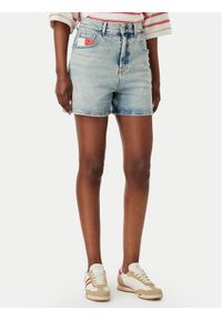 Tommy Jeans Szorty jeansowe DW0DW22893 Niebieski Mom Fit. Kolor: niebieski. Materiał: jeans #1
