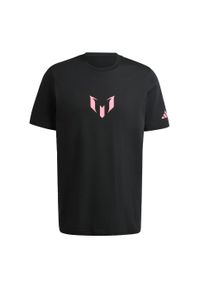 Adidas - Koszulka z grafiką Messiego. Kolor: czarny. Sport: piłka nożna