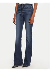 Pinko - PINKO Jeansy Flora Flare 100166 A2RX Granatowy Regular Fit. Kolor: niebieski