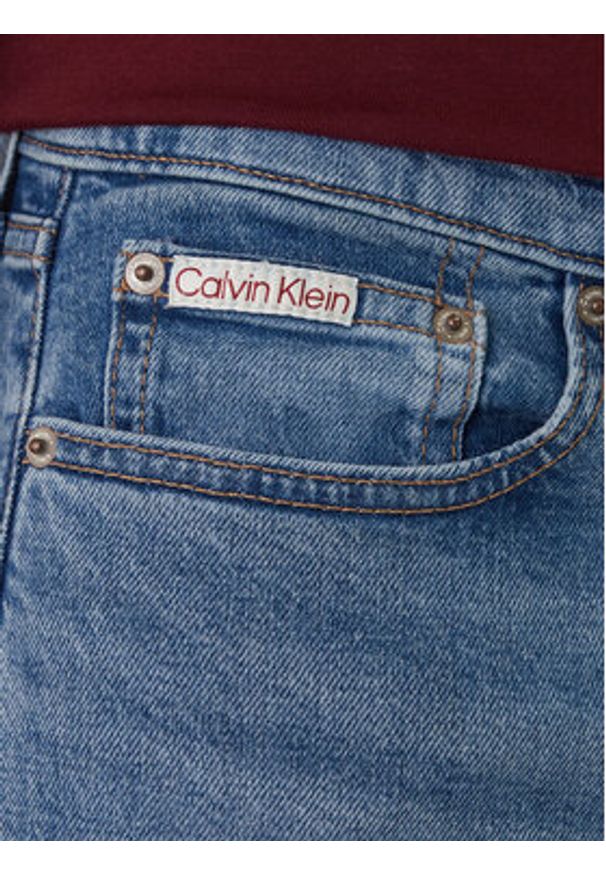 Calvin Klein Jeans Jeansy LV04RF949G Niebieski Tapered Fit. Kolor: niebieski