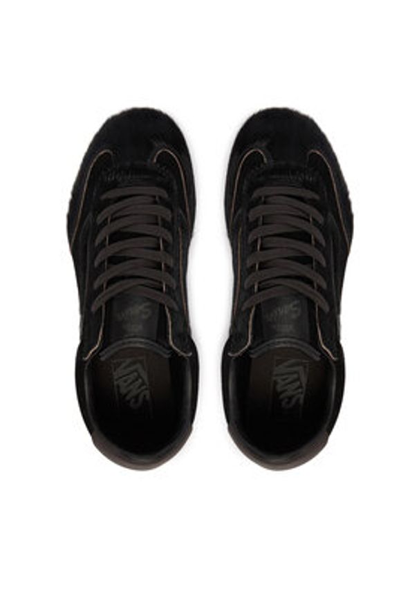 Vans Sneakersy Super Lowpro VN000D83CJK1 Czarny. Kolor: czarny. Materiał: skóra, zamsz