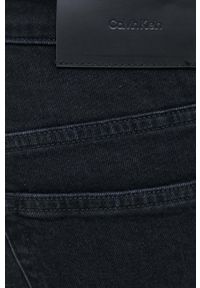 Calvin Klein szorty jeansowe męskie kolor czarny. Kolor: czarny. Materiał: jeans #4