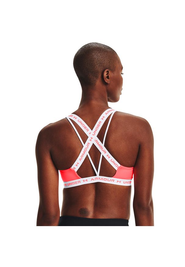 Stanik fitness cardio Under Armour Crossback Low. Kolor: różowy. Sport: fitness