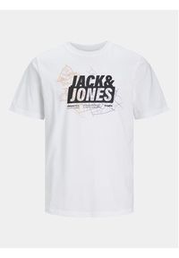 Jack & Jones - Jack&Jones T-Shirt Map Logo 12252376 Biały Standard Fit. Kolor: biały. Materiał: bawełna #3