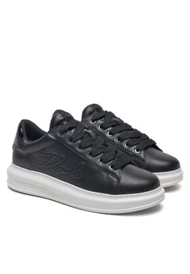 Karl Lagerfeld - KARL LAGERFELD Sneakersy Kapri KL52511K Czarny. Kolor: czarny. Materiał: skóra
