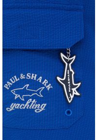 PAUL & SHARK - Paul&Shark szorty kąpielowe. Kolor: niebieski. Wzór: nadruk #2