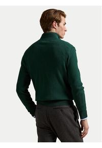 Polo Ralph Lauren Sweter 710979101002 Zielony Regular Fit. Typ kołnierza: polo. Kolor: zielony. Materiał: bawełna #3