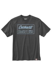 Koszulka sportowa męska T-shirt Carhartt Heavyweight Crafted. Kolor: szary