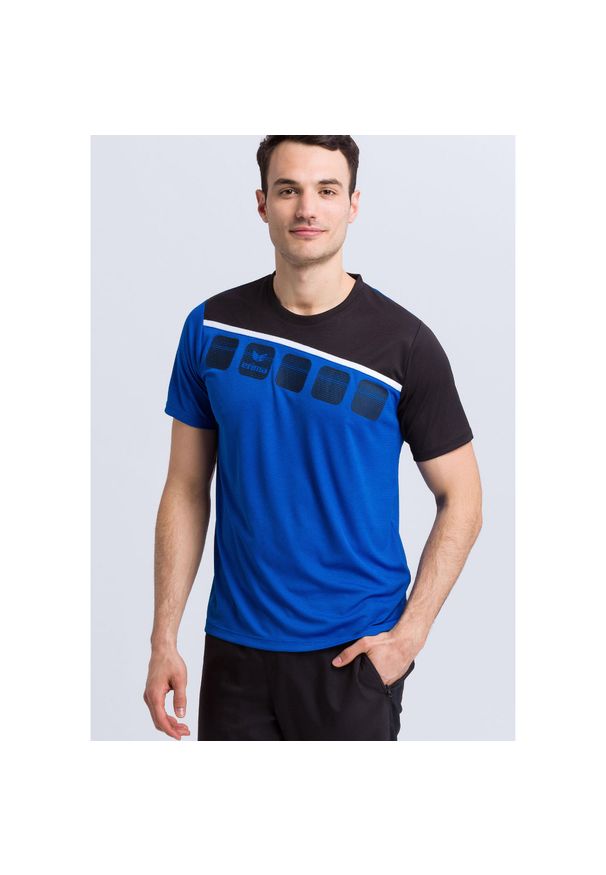 ERIMA - Koszulka Erima 5-C. Kolor: niebieski, wielokolorowy, czarny. Sezon: lato. Sport: piłka nożna