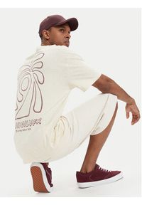 Quiksilver T-Shirt Curve Palm EQYZT08303 Kremowy Regular Fit. Kolor: kremowy. Materiał: bawełna #2