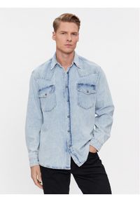 BOSS - Boss Koszula jeansowa 50489489 Niebieski Relaxed Fit. Kolor: niebieski. Materiał: bawełna #1