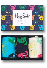 Happy-Socks - Zestaw 3 Skarpetek dla Psów - Rozmiar 41-46. Kolor: wielokolorowy. Materiał: bawełna