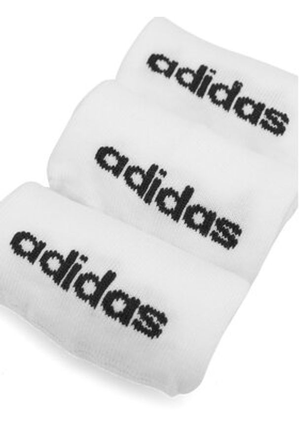 Adidas - adidas Skarpety krótkie HT3447 3-PACK Biały. Kolor: biały. Materiał: materiał