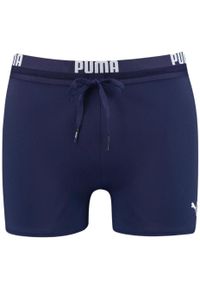 Spodenki kąpielowe męskie Puma Swim Men Logo Swim Trunk. Kolor: niebieski. Styl: sportowy #1