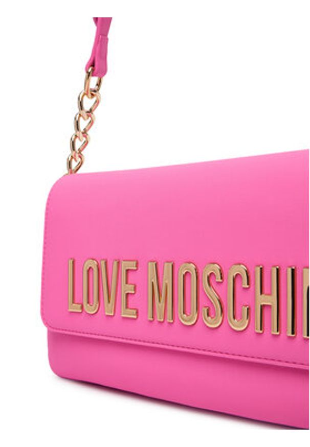 Love Moschino - LOVE MOSCHINO Torebka JC4109PP1OKD0604 Różowy. Kolor: różowy. Materiał: skórzane