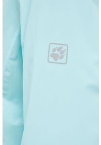 Jack Wolfskin kurtka outdoorowa Pack & Go Shell kolor turkusowy. Kolor: turkusowy. Materiał: materiał #5