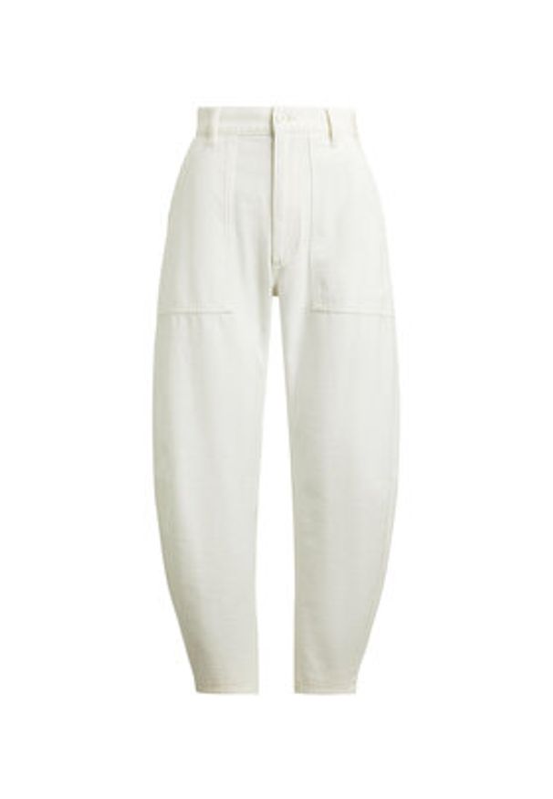 Polo Ralph Lauren Spodnie materiałowe 211A93147001 Biały Relaxed Fit. Kolor: biały. Materiał: bawełna