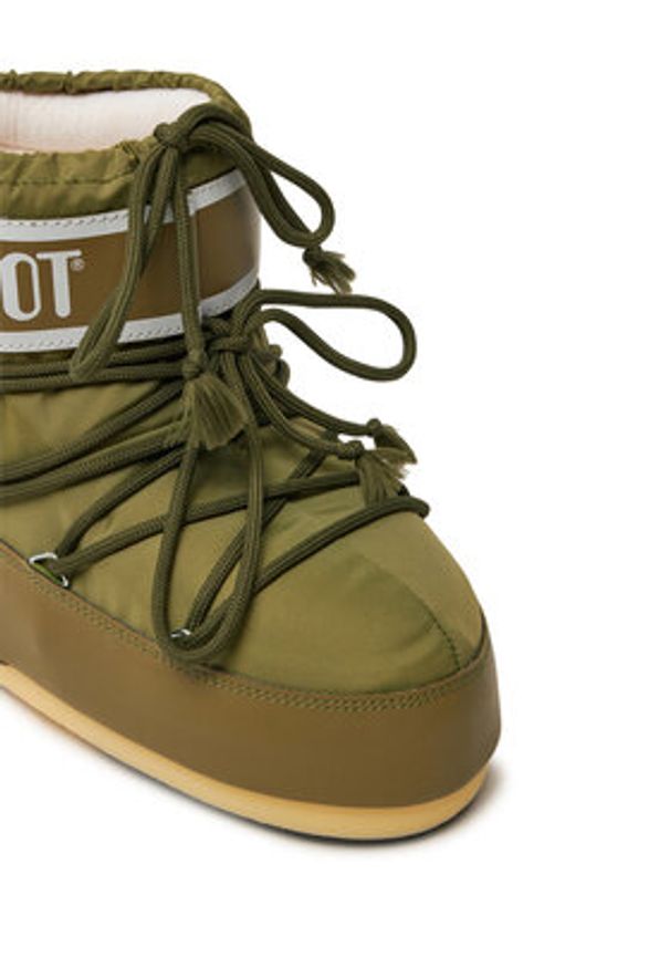 Moon Boot Śniegowce 80D1409340 Khaki. Kolor: brązowy. Materiał: skóra