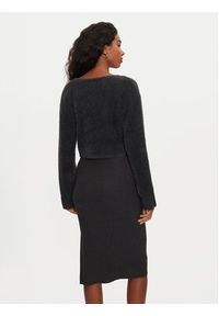 Morgan Sukienka dzianinowa 242-RMONA Szary Slim Fit. Kolor: szary. Materiał: syntetyk #5