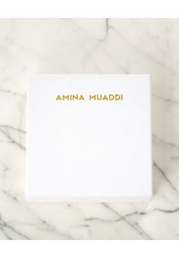 AMINA MUADDI - Błękitna bransoleta na kostkę z kryształami. Materiał: srebrne. Kolor: niebieski. Kamień szlachetny: kryształ #4
