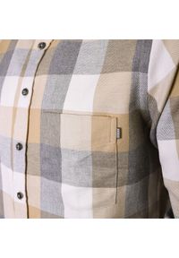 Koszula Weekendowa o Prostym Kroju - Pako Jeans - Krata w Odcienie Beżu. Okazja: na co dzień. Kolor: brązowy, wielokolorowy, beżowy. Materiał: bawełna. Wzór: kratka. Styl: casual #7