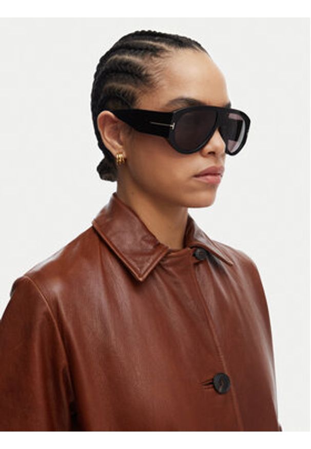 Tom Ford Okulary przeciwsłoneczne Bronson FT1044 Czarny. Kolor: czarny