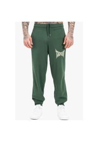 TAPOUT - Spodnie dresowe Tapout. Kolor: zielony. Materiał: dresówka. Styl: sportowy #1