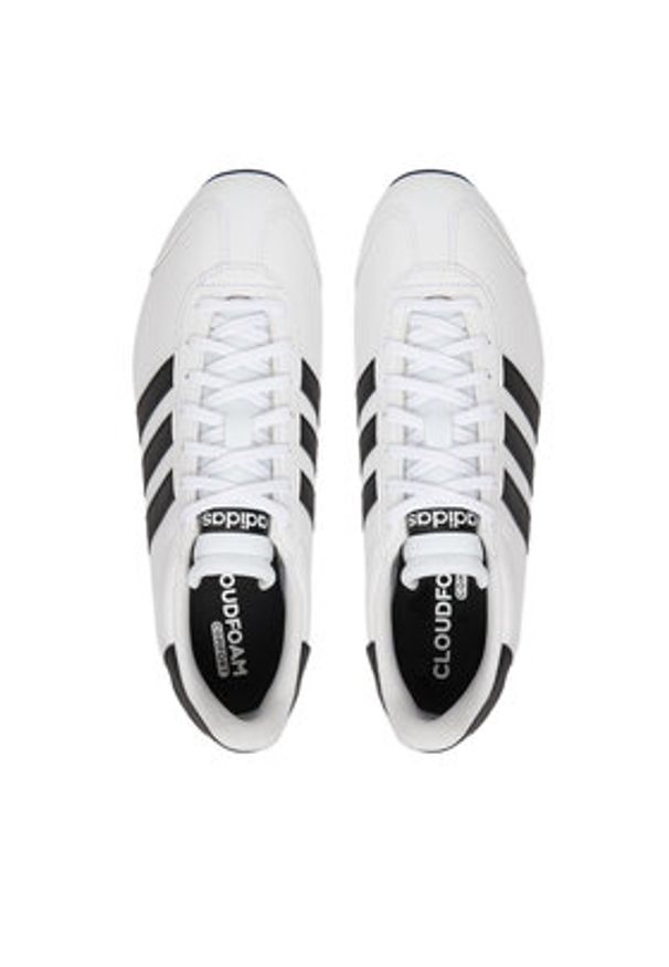 Adidas - adidas Sneakersy Runvista JR4615 Biały. Kolor: biały. Materiał: skóra