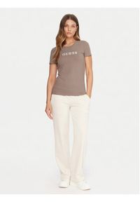 Guess T-Shirt O5RI01 KBBU1 Beżowy Regular Fit. Kolor: beżowy #4