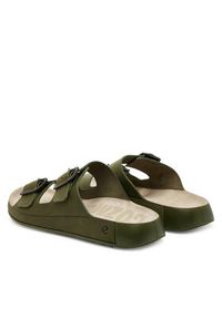 ecco - ECCO Klapki Cozmo 50098402374 Khaki. Kolor: brązowy. Materiał: skóra, nubuk #3