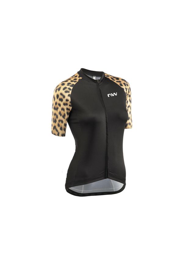 Koszulka rowerowa damska NORTHWAVE WILD WMN Jersey czarna. Kolor: czarny. Materiał: jersey