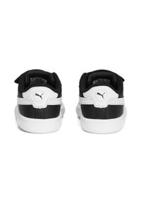 Puma - Niemowlęce skórzane sneakersy Smash 3.0 V PUMA Black White. Kolor: czarny, wielokolorowy, biały. Materiał: skóra