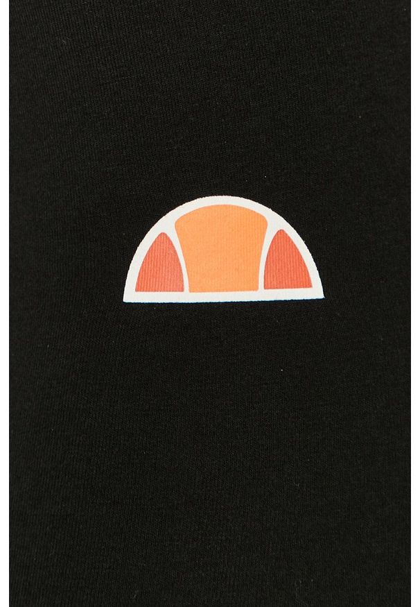 Ellesse - Szorty. Kolor: czarny. Materiał: dzianina. Wzór: nadruk