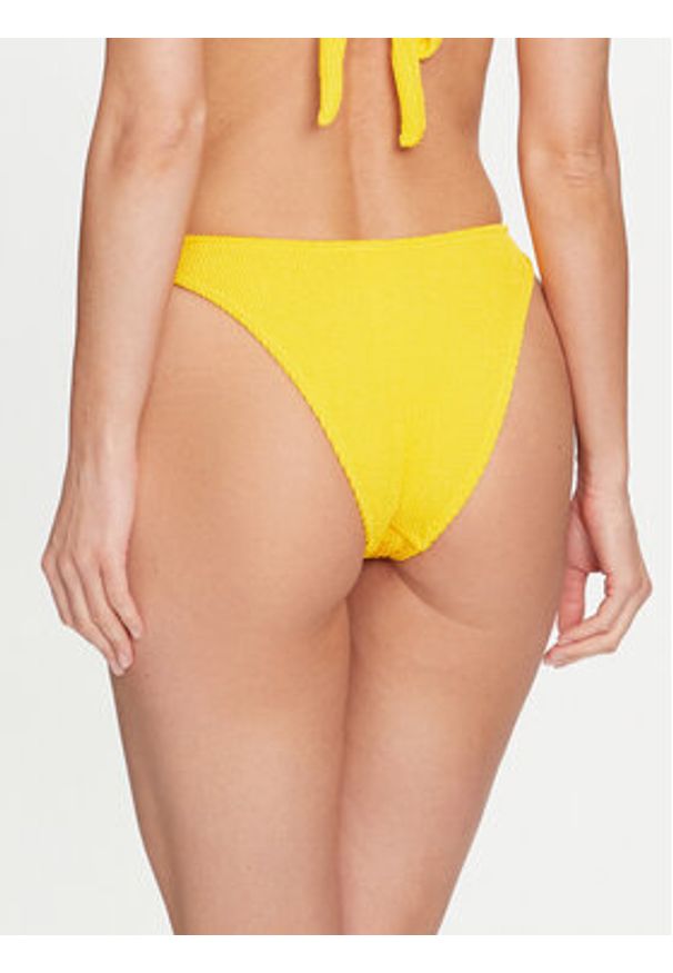 Hunkemöller Dół od bikini Crinkle 205680 Żółty. Kolor: żółty. Materiał: syntetyk