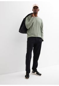 bonprix - Spodnie chinosy z czystego lnu, regular fit, prosta nogawka. Kolor: czarny. Materiał: len. Styl: klasyczny #2