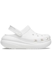 Buty do chodzenia damskie Crocs Classic Crush Clog. Kolor: biały. Materiał: syntetyk, materiał, guma. Styl: sportowy