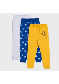 Sinsay - Spodnie dresowe 3 pack - Niebieski. Kolor: niebieski #1