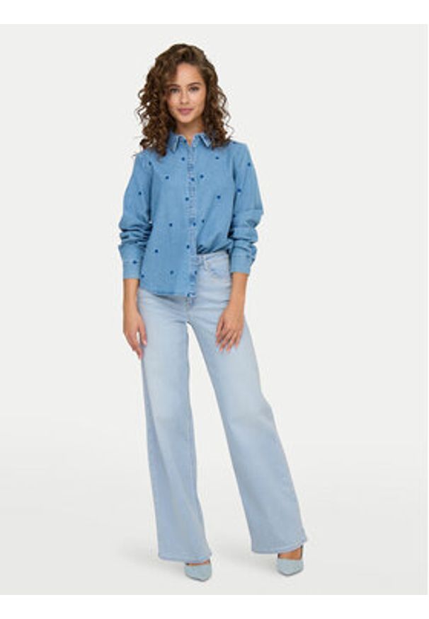 only - ONLY Jeansy Madison 15338289 Błękitny Wide Leg. Kolor: niebieski